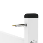 Estante Para Biblioteca Simples Pandin 2,30 m Branco - Imagem 4