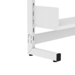 Estante Para Biblioteca Simples Pandin 2,00 m Branco - Imagem 3
