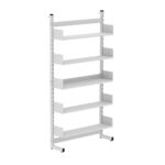 Estante Para Biblioteca Simples Pandin 2,00 m Cinza