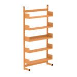 Estante Para Biblioteca Simples Pandin 2,00 m Laranja