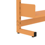 Estante Para Biblioteca Simples Pandin 2,00 m Laranja - Imagem 4