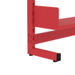 Estante Para Biblioteca Simples Pandin 2,00 m Vermelho - Imagem 3
