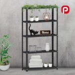 Estante de Aço 5 Prateleiras Com Reforço EP5BR Pandin 180x92X40 Preto - Imagem 2