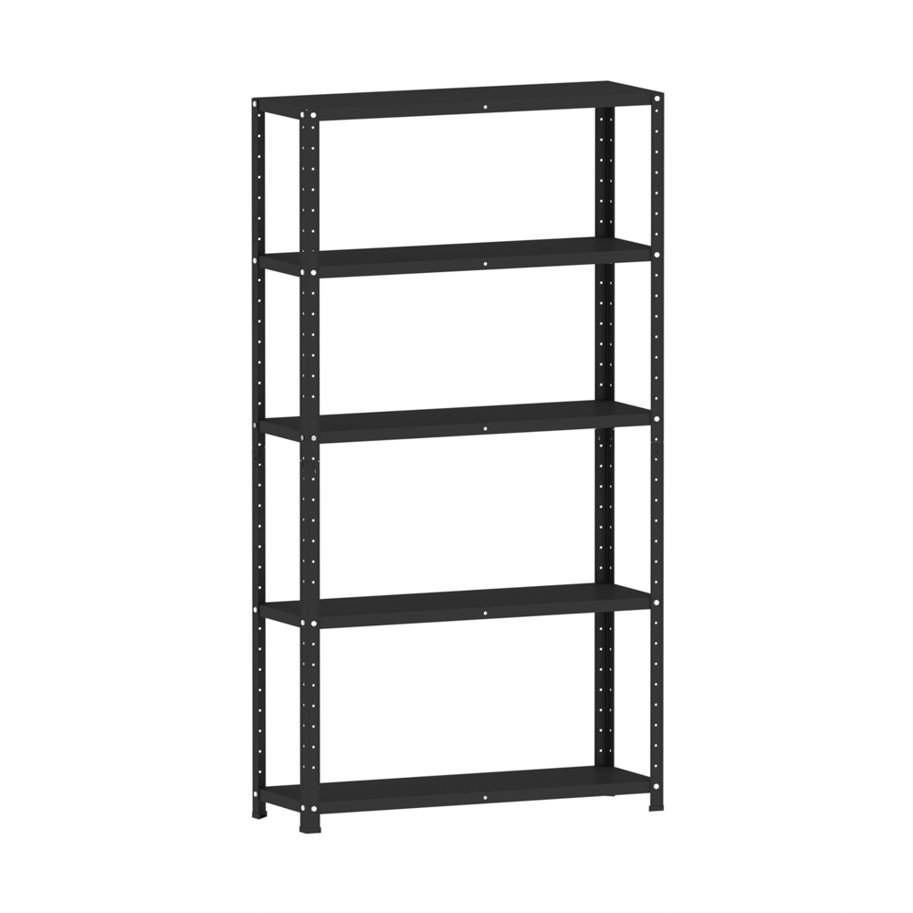estante-de-aco-com-5-prateleiras-pandin-16.jpg Estante de Aço 5 Prateleiras Sem Reforço EP5A Pandin 180x92X30 Preto - Imagem 1
