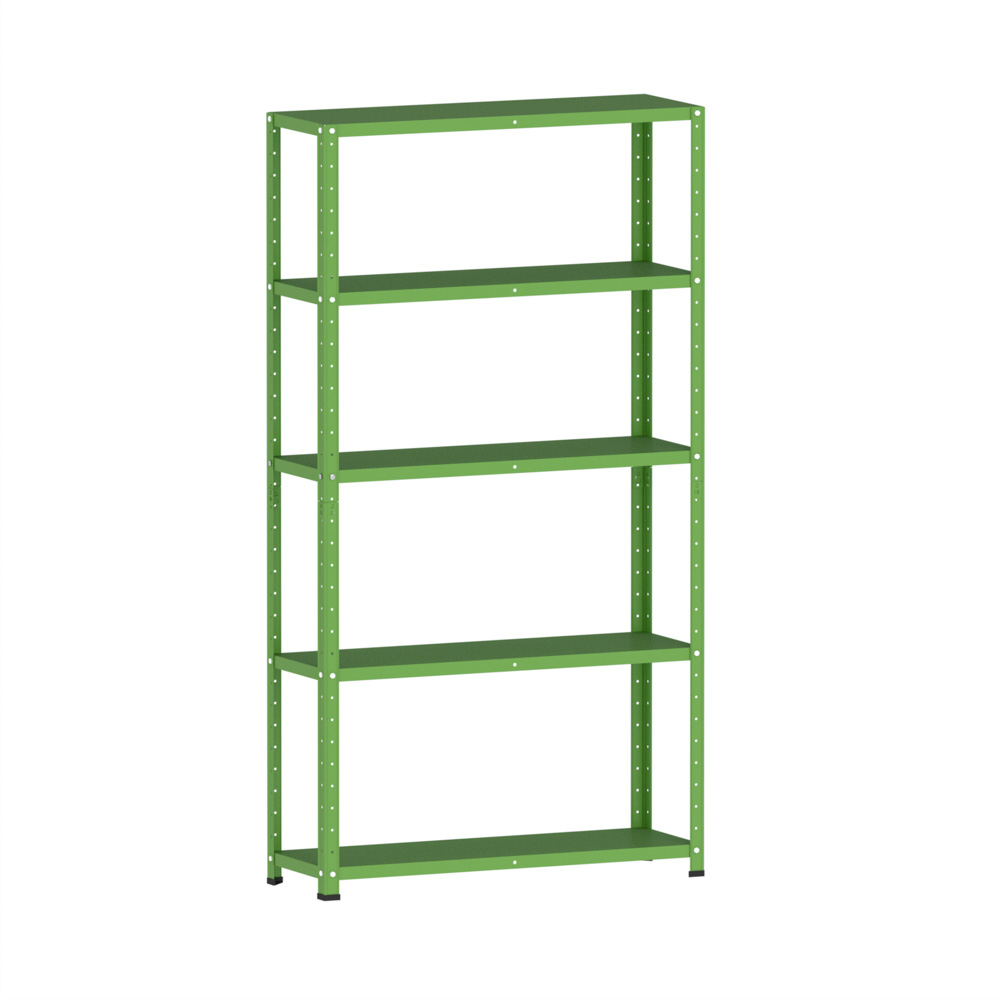 estante-de-aco-com-5-prateleiras-pandin-24-2.jpg Estante de Aço 5 Prateleiras Com Reforço EP5BR Pandin 180x92X40 Verde - Imagem 1
