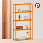 Estante de Aço 5 Prateleiras Com Reforço EP5BR Pandin 180x92X40 Laranja - Imagem 2
