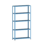 Estante de Aço 5 Prateleiras Sem Reforço EP5A Pandin 180x92X30 Azul Dali