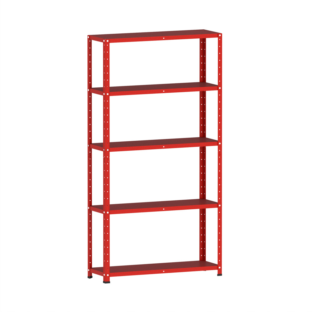 estante-de-aco-com-5-prateleiras-pandin-36-1.jpg Estante de Aço 5 Prateleiras Com Reforço EP5AR Pandin 180x92X30 Vermelho - Imagem 1