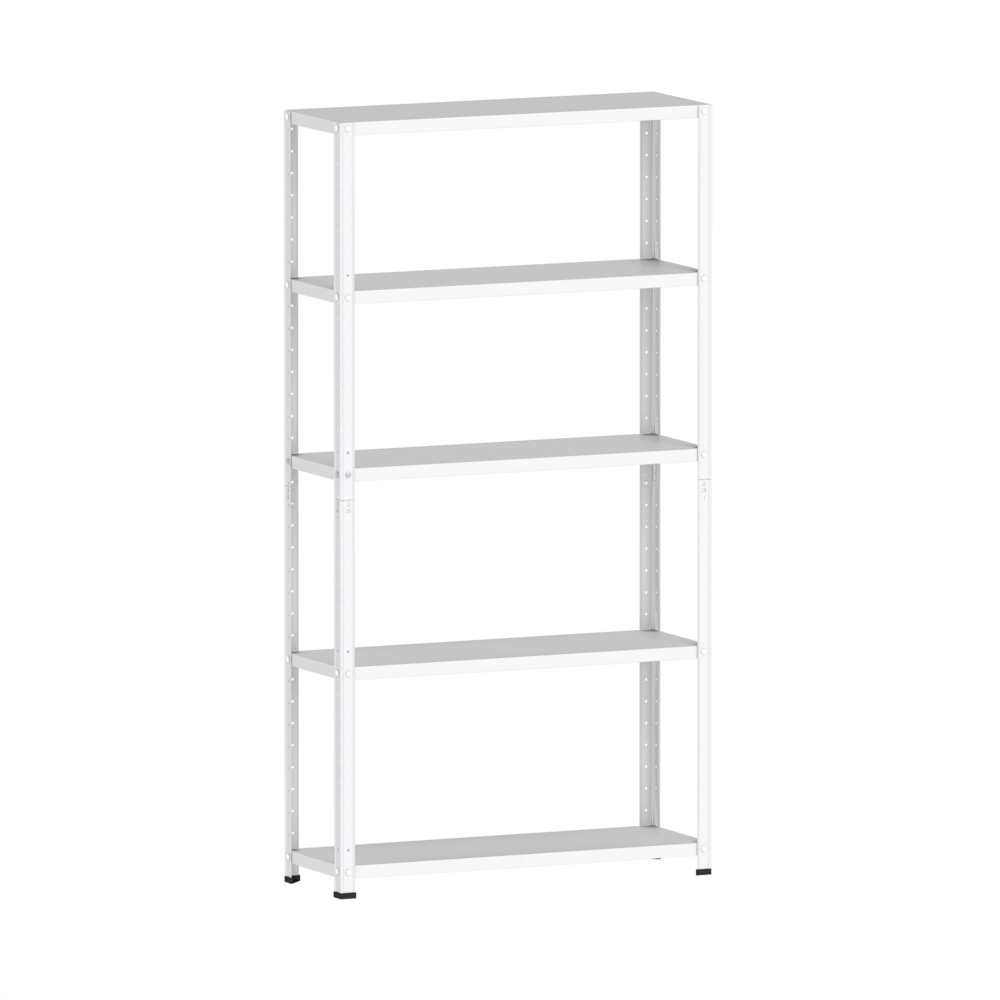 estante-de-aco-com-5-prateleiras-pandin-8.jpg Estante de Aço 5 Prateleiras Sem Reforço EP5A Pandin 180x92X30 Branco - Imagem 1