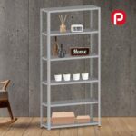 Estante de Aço 6 Prateleiras Sem Reforço EP6A Pandin 180x92X30 Cinza - Imagem 2