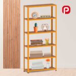 Estante de Aço 6 Prateleiras Sem Reforço EP6A Pandin 200x92X30 Laranja - Imagem 2