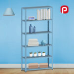 Estante de Aço 6 Prateleiras Com Reforço EP6AR Pandin 200x92X30 Azul Dali - Imagem 2