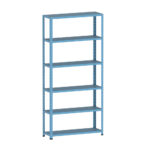 Estante de Aço 6 Prateleiras Sem Reforço EP6A Pandin 200x92X30 Azul Dali