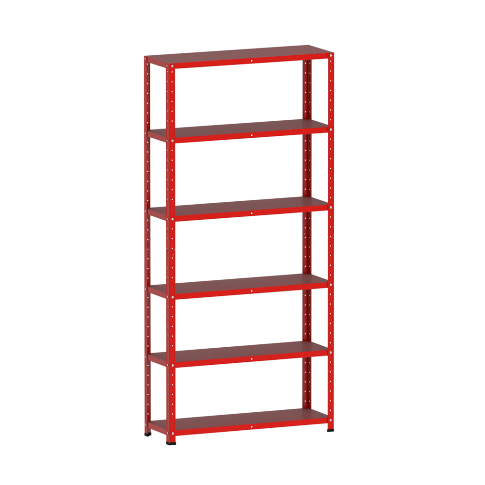 estante-de-aco-com-6-prateleiras-pandin-18-1.jpg Estante de Aço 6 Prateleiras Com Reforço EP6AR Pandin 200x92X30 Vermelho - Imagem 1