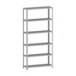Estante de Aço 6 Prateleiras Com Reforço EP6BR Pandin 200x92X40 Cinza