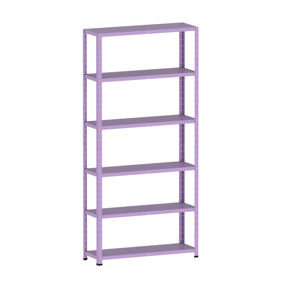 estante-de-aco-com-6-prateleiras-pandin-20-2.jpg Estante de Aço 6 Prateleiras Com Reforço EP6BR Pandin 200x92X40 Lilás - Imagem 1