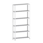 Estante de Aço 6 Prateleiras Com Reforço EP6BR Pandin 200x92X40 Branco