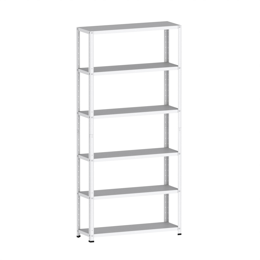 estante-de-aco-com-6-prateleiras-pandin-4-2.jpg Estante de Aço 6 Prateleiras Com Reforço EP6BR Pandin 200x92X40 Branco - Imagem 1