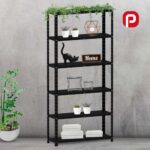 Estante de Aço 6 Prateleiras Com Reforço EP6BR Pandin 200x92X40 Preto - Imagem 2